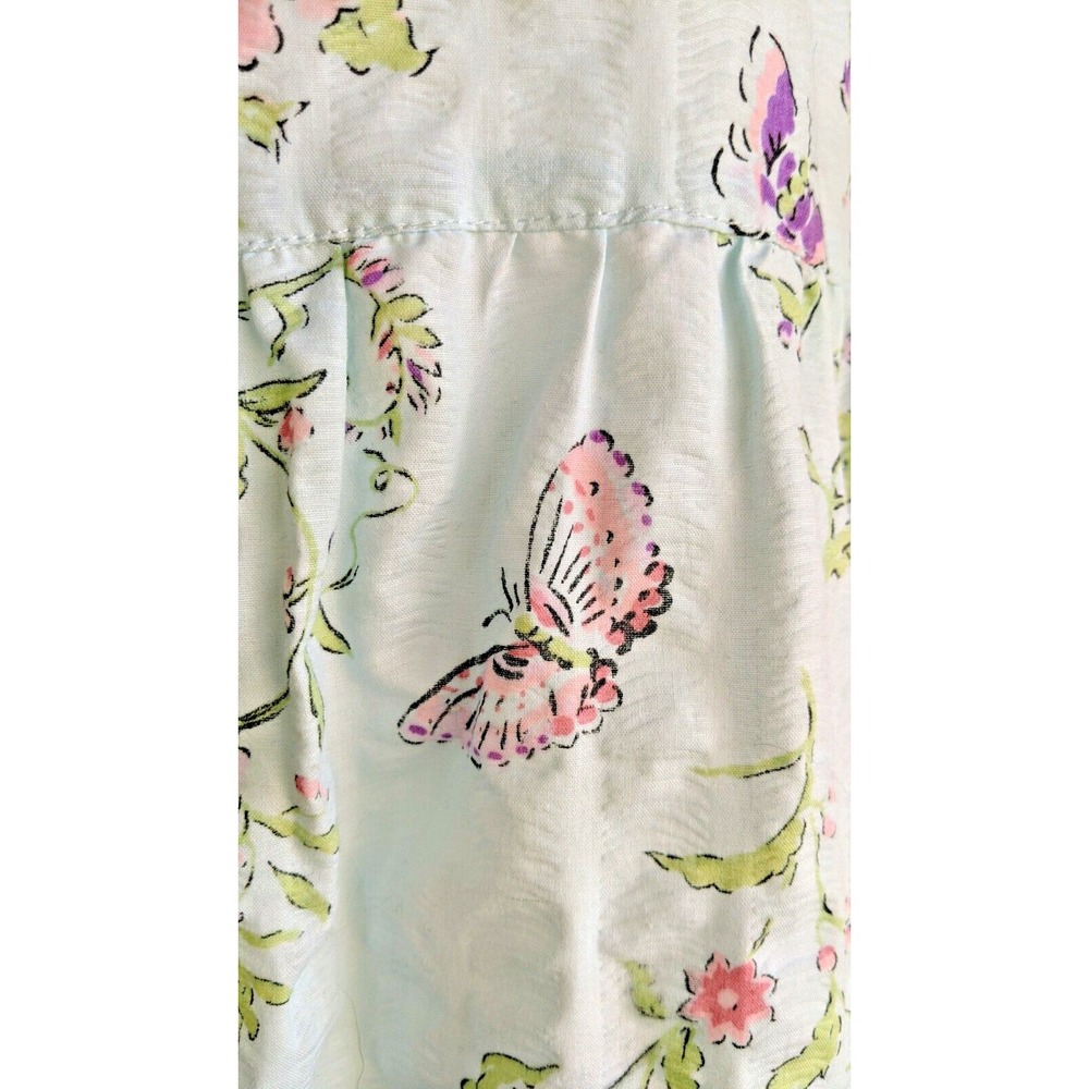 Granada Womens House Dress Nightgown M Butterfly Floral Cottagecore Feminine - Picture 3 of 7